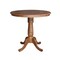 International Concepts Round 36 in Round Top Pedestal Table with 12 in Leaf, 35.3 in H, Distressed Oak, 36 W, 48 L, Wood K42-36RXT-6B - alternate 1